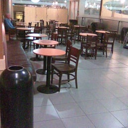 Ridden seating behind Starbucks Landside