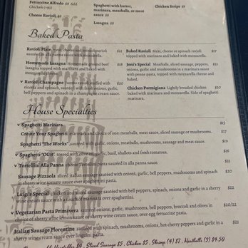 Luigi’s Italian Restaurant - Menu part 2 - Italian Near Me - Liberty, Missouri Luigi’s Italian Restaurant - Menu part 2 - Italian Near Me - Liberty, Missouri