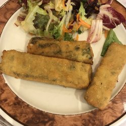 Restaurante Gambarte RUA EL Seco, 15 - Lingotes de espinacas y queso con ensalada