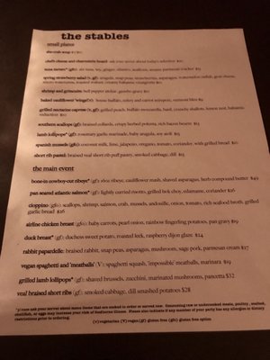 Menu photo 8 The Stables Richmond, VA Menu photo 8 The Stables Richmond, VA