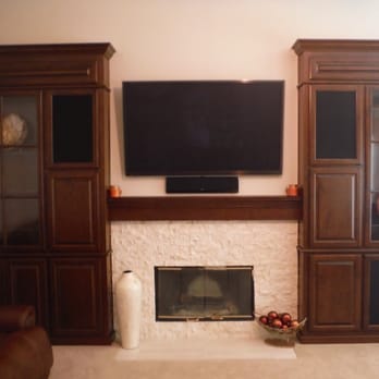 C&L Design Specialists - There completed work. Pictures don't do it justice. The cabinets are 9ft tall. - Cabinetry Near Me C&L Design Specialists - There completed work. Pictures don't do it justice. The cabinets are 9ft tall. - Cabinetry Near Me