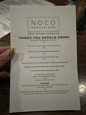 Menu photo 6 Noco Provisions Grand Rapids, MI