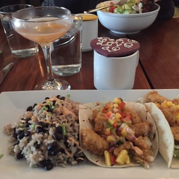 Kingsley Tavern - Yummy fish tacos & brunch cocktail=love :) - American Near Me - Kent, Connecticut