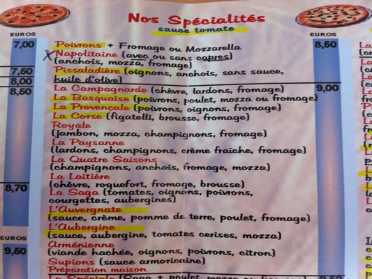 Menu photo 2 Saga Pizza Marseille, 13 Menu photo 2 Saga Pizza Marseille, 13