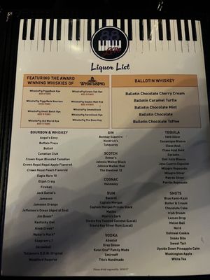 Menu photo 1 88 Live Piano Bar Bradenton, FL