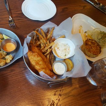 Saltine - Fried shrimp, fish and chips, crab cake. - Seafood Near Me - Norfolk, Virginia Saltine - Fried shrimp, fish and chips, crab cake. - Seafood Near Me - Norfolk, Virginia