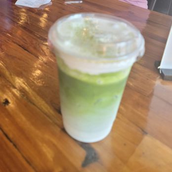 Cafe HwaSan - Cloud matcha latte - Korean Near Me - Plano, Texas