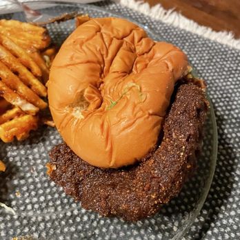 Urban Field Pizza - Nashville Hot Chicken Sandwich over-seasoned and burned. - Pizza Near Me - Loveland, Colorado Urban Field Pizza - Nashville Hot Chicken Sandwich over-seasoned and burned. - Pizza Near Me - Loveland, Colorado