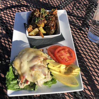 Spruce Farm & Fish - Tuna melt (no bun) and Brussels sprouts with some cauliflower - New American Near Me - Boulder, Colorado Spruce Farm & Fish - Tuna melt (no bun) and Brussels sprouts with some cauliflower - New American Near Me - Boulder, Colorado