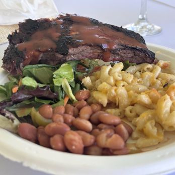 Corbins Q - No chicken, no garlic bread, just a tough as leather rib - Caterers Near Me - San Diego, California