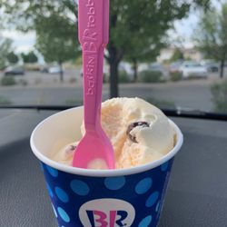 Baskin-Robbins - Double scoop of no sugar added caramel truffle ice cream.