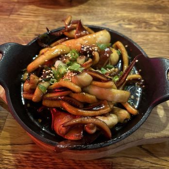 Hanshin Pocha - Grilled Squid with Soy Sauce and Butter / 버터 간장 오징어 - Korean Near Me - Oakland, California Hanshin Pocha - Grilled Squid with Soy Sauce and Butter / 버터 간장 오징어 - Korean Near Me - Oakland, California