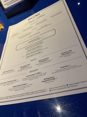 Menu photo 6 Blue Note Hawaii Honolulu, HI
