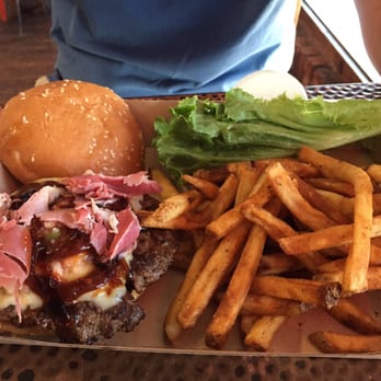 Twisted Root Burger - The sexy Hawaiian with chipotle sauce and fries - Burgers Near Me - Dallas, Texas Twisted Root Burger - The sexy Hawaiian with chipotle sauce and fries - Burgers Near Me - Dallas, Texas