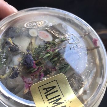 AlimamaTea - Flower in my boba tea: Royal milk tea with mini boba $5 - Desserts Near Me - New York, New York