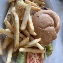 Black Creek Cafe - Deluxe hamburger and fries