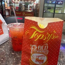 Cherry limeade & small butter popcorn
