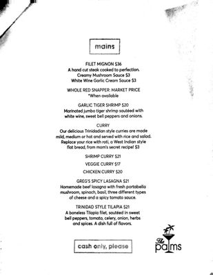 Menu photo 3 The Palms Restaurant Sint Maarten, WY Menu photo 3 The Palms Restaurant Sint Maarten, WY