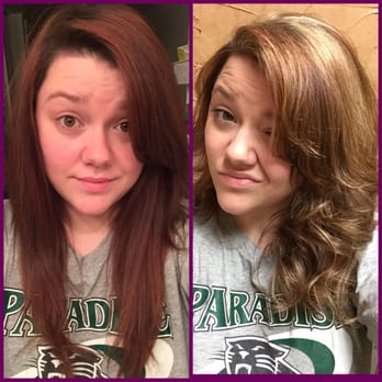Lucky 13 Salon - Here is a before and after.. I'll post a better after later :) thank you Bree!! - Hair Salons Near Me - Fort Worth, Texas Lucky 13 Salon - Here is a before and after.. I'll post a better after later :) thank you Bree!! - Hair Salons Near Me - Fort Worth, Texas