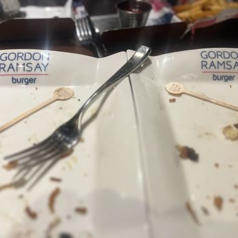 Gordon Ramsay Burger Las Vegas - Cleared our plates! - Burgers Near Me - Las Vegas, Nevada
