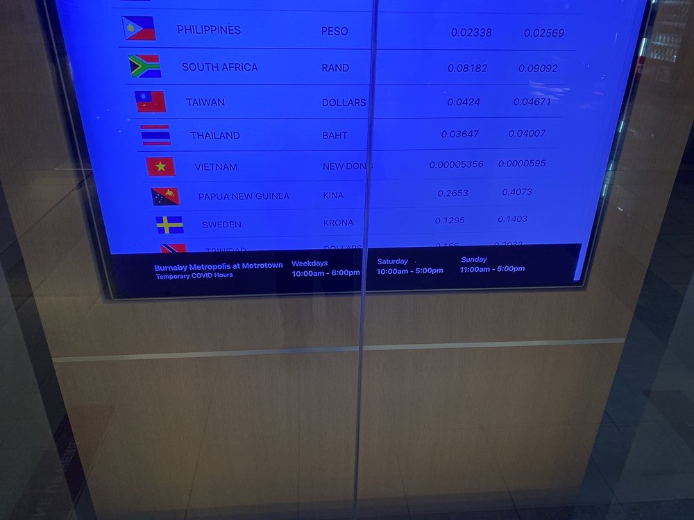 VANCOUVER BULLION & CURRENCY EXCHANGE 1112 4700 Kingsway, Burnaby