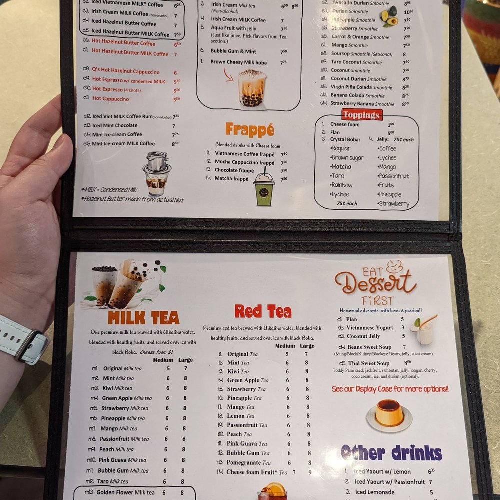 The Quynh Cafe - Menu as of May 2022 - Desserts Near Me - Duluth, Georgia The Quynh Cafe - Menu as of May 2022 - Desserts Near Me - Duluth, Georgia