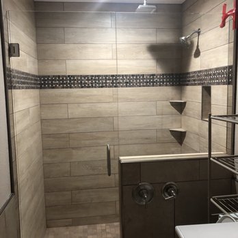 B Ann Builders - New walk in shower with dual shower heads. Control valves on exterior of shower. - General Contractors Near Me - Mesa, Arizona B Ann Builders - New walk in shower with dual shower heads. Control valves on exterior of shower. - General Contractors Near Me - Mesa, Arizona