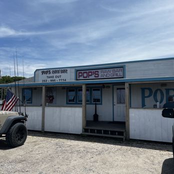 Pop's Raw Bar & Restaurant - Total beach dive bar on the inside and out! We love it! - Seafood Near Me - Buxton, North Carolina