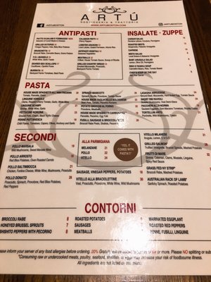 Menu photo 4 Artu Boston, MA
