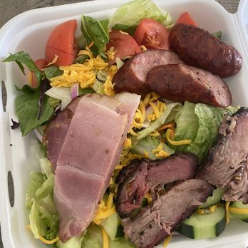 Pappas Bar-B-Q - Chef salad (3 meats) - Barbeque Near Me - Humble, Texas