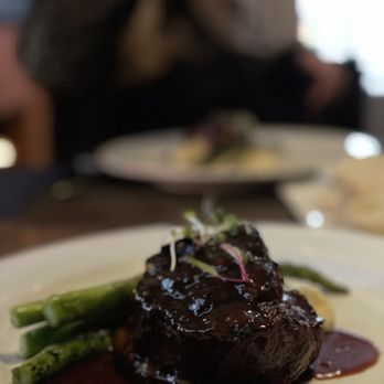 Boulevard Bistro - Filet Mignon with mashed potatoes and asparagus - New American Near Me - Elk Grove, California
