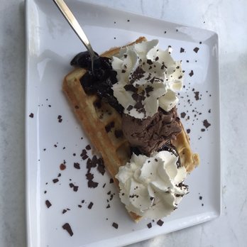 Letj Lembeck - Friesen-Waffel ( Waffel mit Pflaumenmus, Eis und Sahne) - German Near Me - Borgsum, SH Letj Lembeck - Friesen-Waffel ( Waffel mit Pflaumenmus, Eis und Sahne) - German Near Me - Borgsum, SH