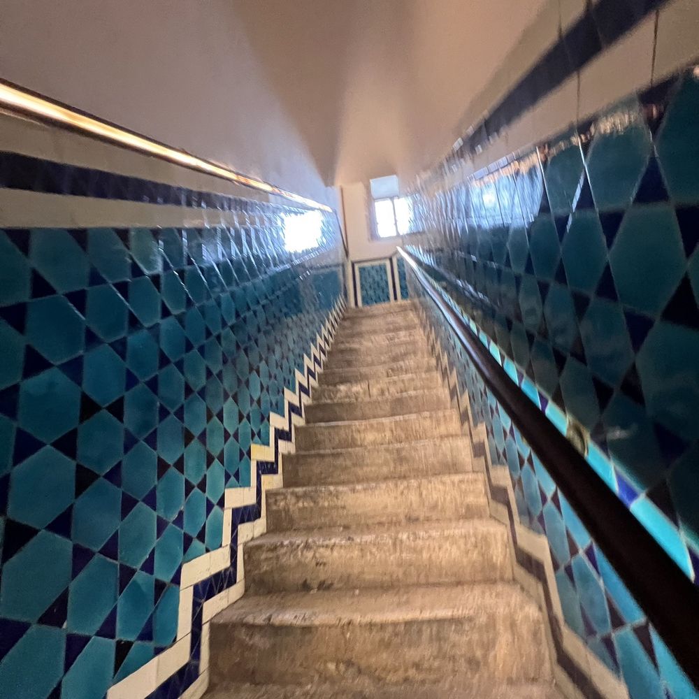 Pandeli - Stairs to the restaurant with beautiful tiles - Turkish Near Me - Istanbul, 34 Pandeli - Stairs to the restaurant with beautiful tiles - Turkish Near Me - Istanbul, 34