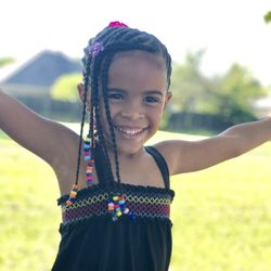Crown-N-Glory Family Hair Studio - Little Girl Cornrow Style