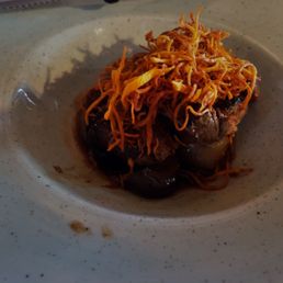 The steak which was done very well. The steak which was done very well.
