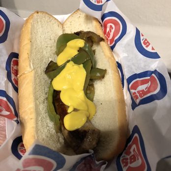 Wrigley Field - Where's the beef or the sausage or anything? If I didn't get peppers it would have been 80% bun - Stadiums & Arenas Near Me - Chicago, Illinois Wrigley Field - Where's the beef or the sausage or anything? If I didn't get peppers it would have been 80% bun - Stadiums & Arenas Near Me - Chicago, Illinois