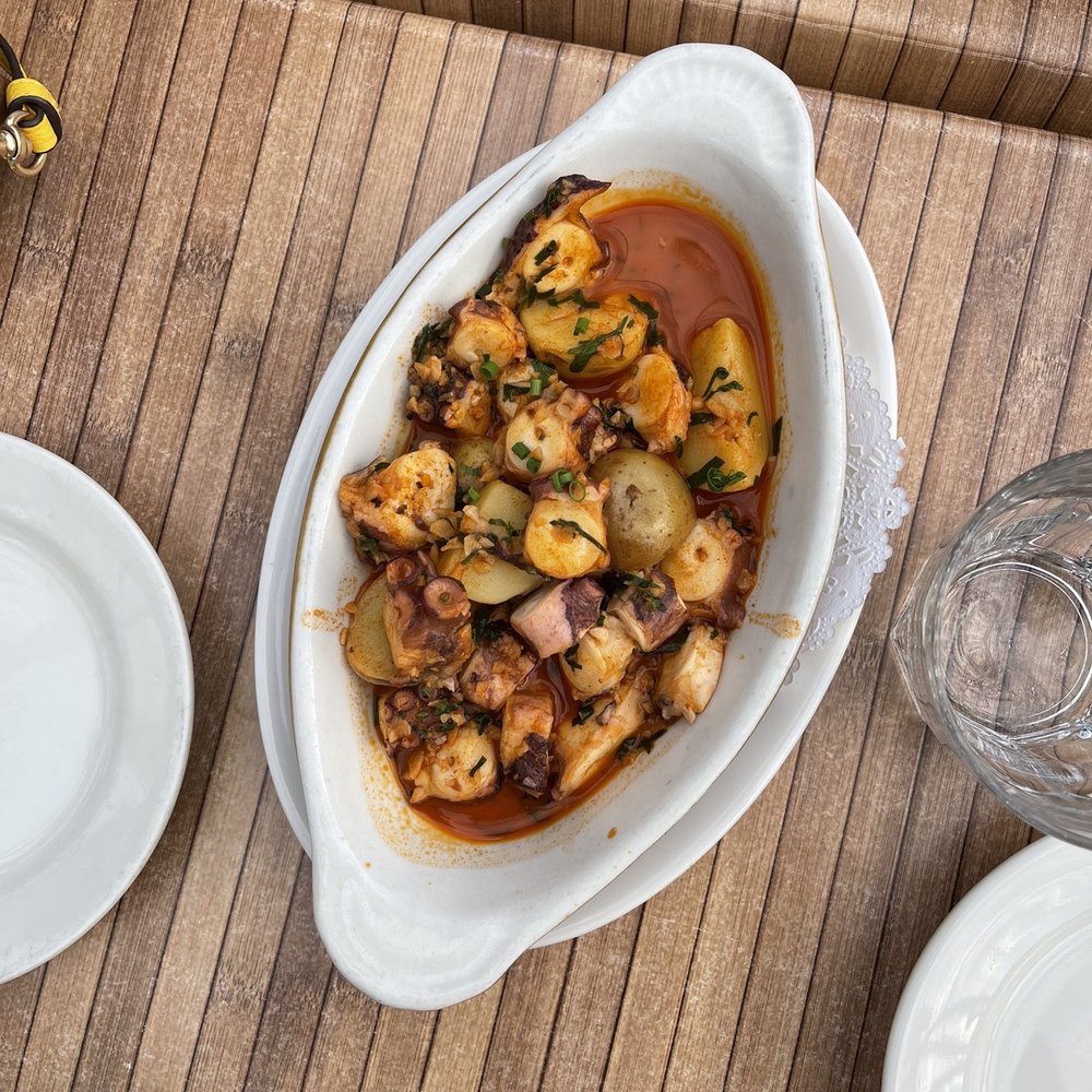 Bistro La Source - Sauteed Octopus & Potato with Pimenton, Garlic, Lemon & Parsley - French Near Me - Jersey City, New Jersey Bistro La Source - Sauteed Octopus & Potato with Pimenton, Garlic, Lemon & Parsley - French Near Me - Jersey City, New Jersey