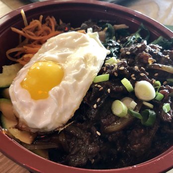 Bulbap Grill - Galbi rice bowl with added egg - Korean Near Me - Marlboro, New Jersey Bulbap Grill - Galbi rice bowl with added egg - Korean Near Me - Marlboro, New Jersey