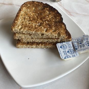 Silver Diner - Whole wheat toast with rock hard butter - Diners Near Me - Springfield, Virginia