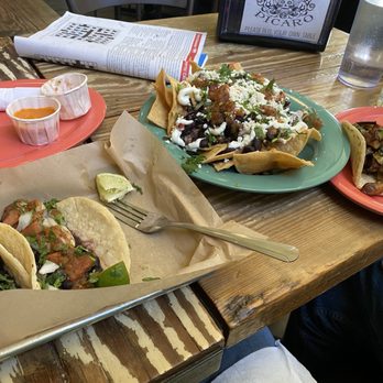 Taqueria Picaro - Black bean tacos and nachos. - Mexican Near Me - Ashland, Oregon Taqueria Picaro - Black bean tacos and nachos. - Mexican Near Me - Ashland, Oregon