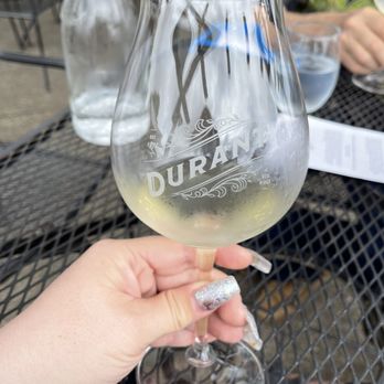 Durant Vineyards Tasting Room - a glass of white wine - Wineries Near Me - Dayton, Oregon