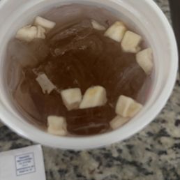 Looks like food from the KFC side in my drink.
