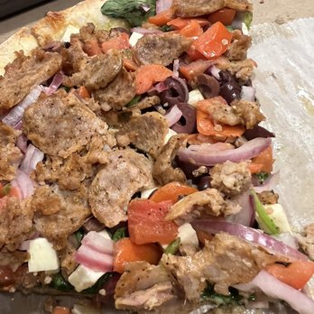 Fortunato Bros Pizza - Fortunato brothers Mediterranean pizza with sausage large. Another view - Pizza Near Me - Bel Air, Maryland Fortunato Bros Pizza - Fortunato brothers Mediterranean pizza with sausage large. Another view - Pizza Near Me - Bel Air, Maryland