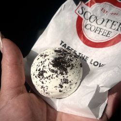 Scooter's Coffee - Oreo cheesecake bite (omgggg)