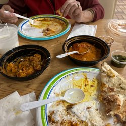 Flavor of India - Our dinner. Matter paneer, butter chicken, etc
