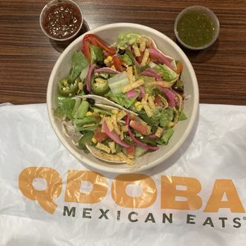 QDOBA Mexican Eats - 3 tacos "vegan style" - Mexican Near Me - Travis Afb, California