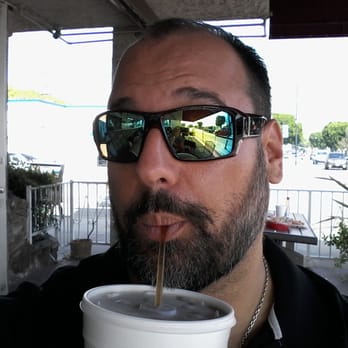 Norm's Hamburger - Sipping on my giant coca cola on the outdoor patio - Burgers Near Me - Burbank, California Norm's Hamburger - Sipping on my giant coca cola on the outdoor patio - Burgers Near Me - Burbank, California