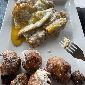 Poseidon - Buttermilk Biscuits & Gravy* with Breakfast Potatoes - Seafood Near Me - Hilton Head Island, South Carolina