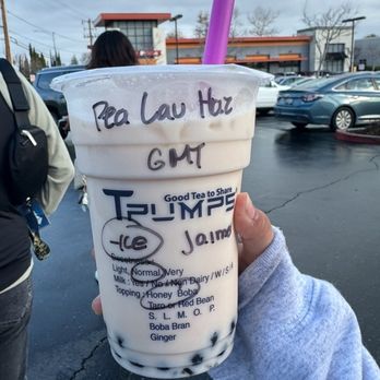 Tpumps - peach lavender hazelnut - Bubble Tea Near Me - San Jose, California