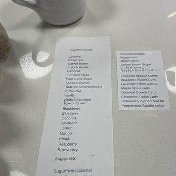Fresh Start Cafe - Syrup options - Coffee & Tea Near Me - Canonsburg, Pennsylvania Fresh Start Cafe - Syrup options - Coffee & Tea Near Me - Canonsburg, Pennsylvania